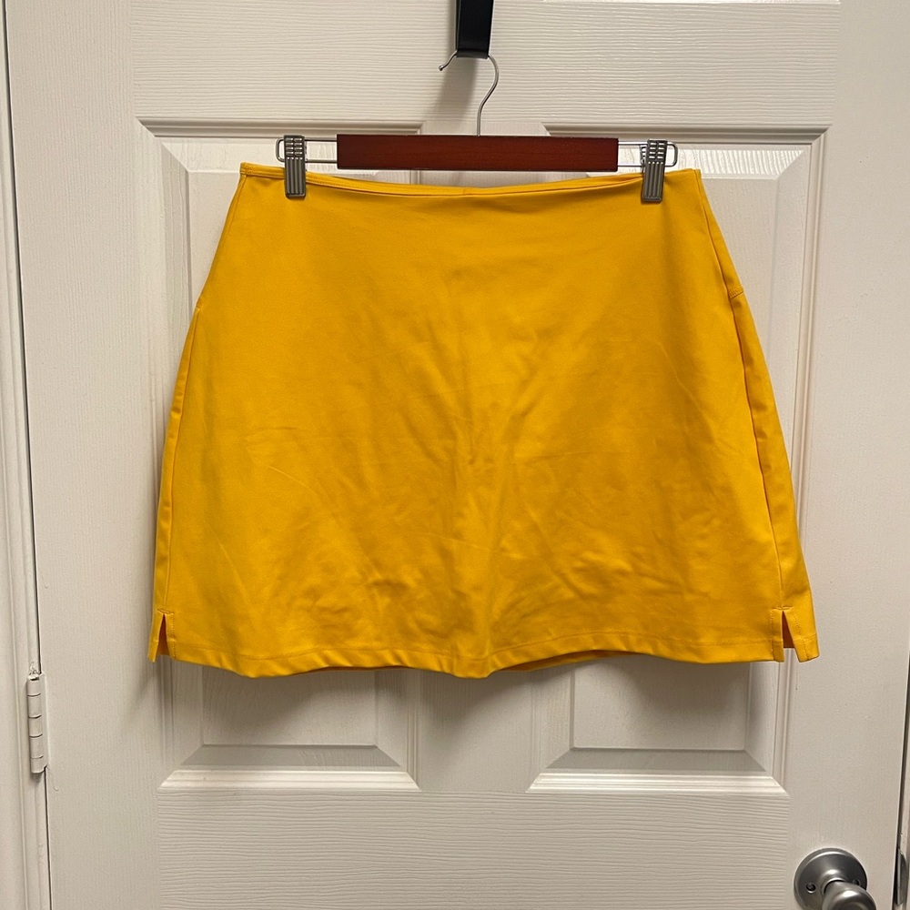 Girlfriend Collective Yellow Athletic Skort - Picture 1 of 9